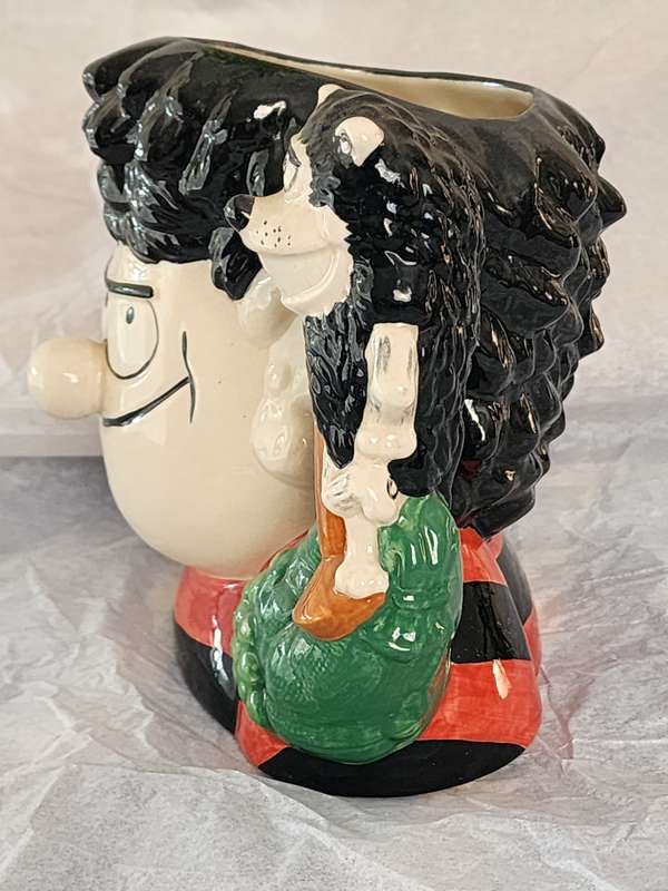 ROYAL DOULTON TOBY CHARACTER JUG - `DENNIS & GNASHER (from BEANO`LARGE, superb condition -D-7005