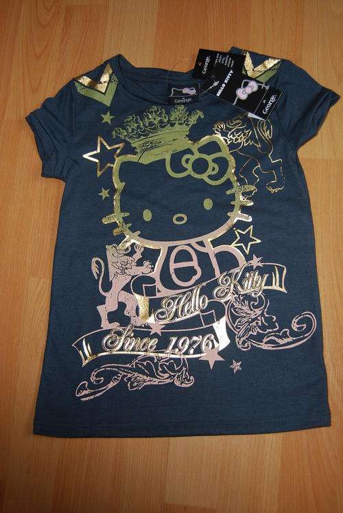 HELLO KITTY T-Shirt with Golden Print 10-11 Years