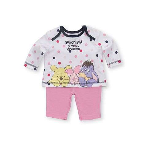 Sameeha Winnie the Pooh girls set AGE 0 - 3 months