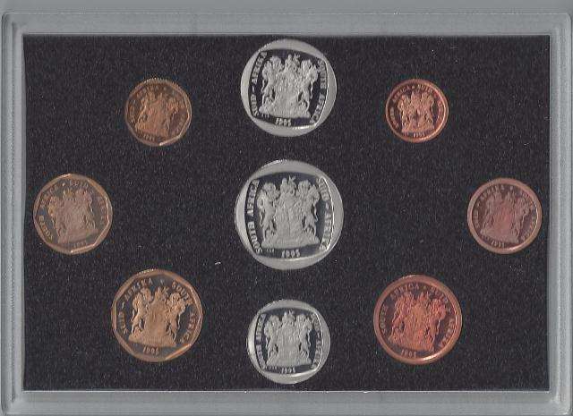 1995 Proof Set in SA Mint Box