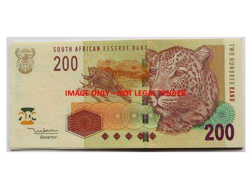Mboweni R200 2nd issue Unc. Bid per note