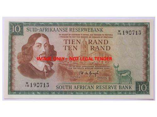 TW De Jongh R10 3rd issue replacement AUnc+ as per scan.W18