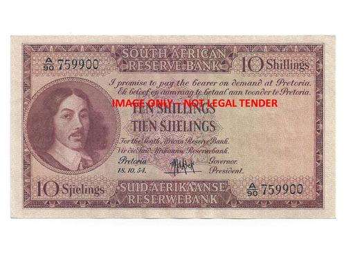 MH de Kock 10 shilling 3rd issue EF as per scan A90