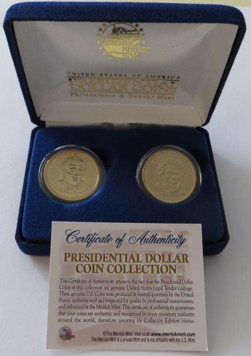 Andrew Jackson Presidential Proof set from Philadelphia and Denver mints in mint box