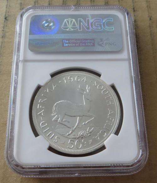 1964 50c Crown PL66 NGC