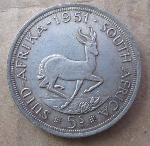 1951 Union 5 Shillings Crown
