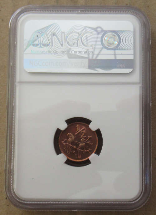 1972 1/2c Cent MS68RD NGC Finest Known 1 of 2 MAC Spotless