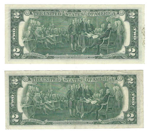 United States $2 banknotes x 2. Bid per note to take both