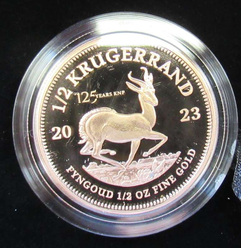 2023 Proof 1/2 Oz Kruger National Park 125 year Gold Krugerrand with 125 year Privy mark