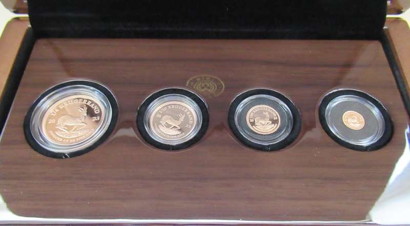 2023 Proof Kruger National Park 125 year Gold Krugerrand 4 Coin Fractional set with 125 year Privy