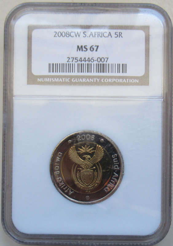 Oom Paul R5 2008CW NGC graded MS67