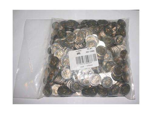 Unc 2008 R5 Mandela coins from original SAM bag. 100 coins in total. You are bidding per coin