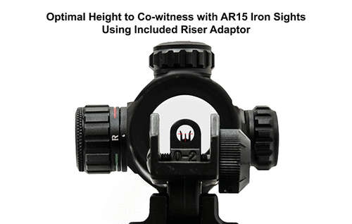Leapers Inc. UTG 4.2" ITA Red/Green T-Dot with QD Mount, Riser Adaptor