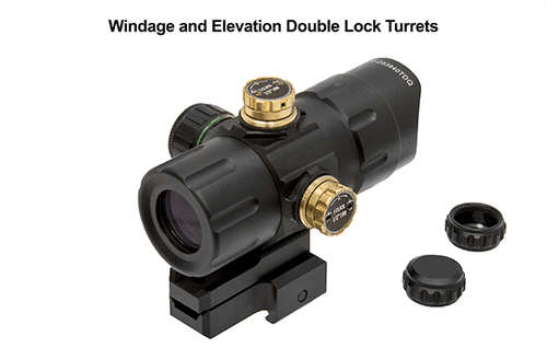 Leapers Inc. UTG 4.2" ITA Red/Green T-Dot with QD Mount, Riser Adaptor