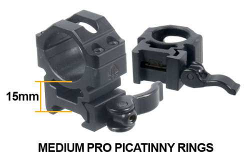 Leapers Inc. UTG 3-9X32 1" BugBuster Scope, AO, RGB Mil-dot, QD Rings
