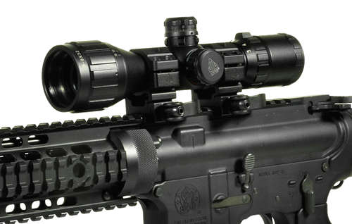 Leapers Inc. UTG 3-9X32 1" BugBuster Scope, AO, RGB Mil-dot, QD Rings