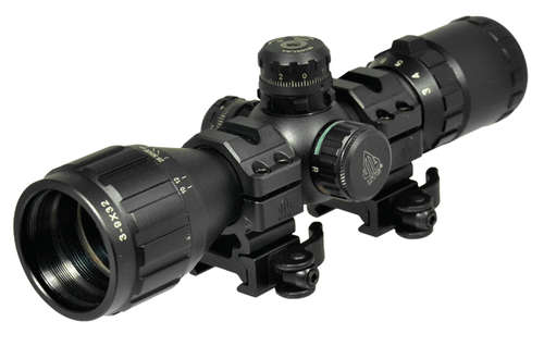 Leapers Inc. UTG 3-9X32 1" BugBuster Scope, AO, RGB Mil-dot, QD Rings