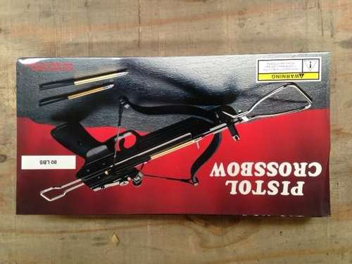 Pistol Crossbow 80 lb with 2 + 10 Aluminium bolts