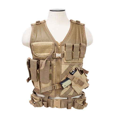 Nc Star Tactical Vest - Tan  2XL - 3XL
