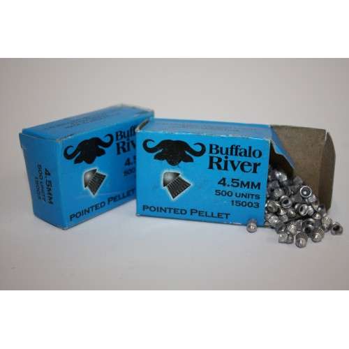 BUFFALO RIVER POINTED PELLETS 4.5 mm BOX 500's