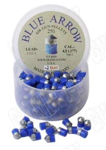 Type 2 Blue Arrow .177 (4.5mm) Lead Free 250x Pellets 6.4 grain