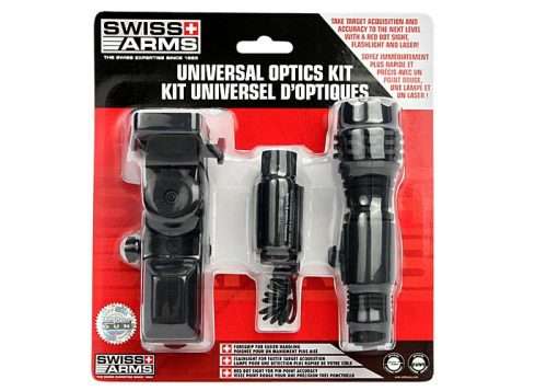 Palco Swiss Arms Optics Accessory Kit, Includes Red Laser, Flashlight & Red Dot Reflex Sight