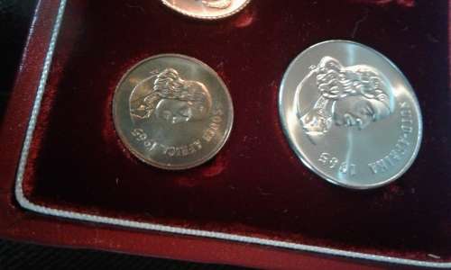 1965 proof set no R1 complete 50c to  1c