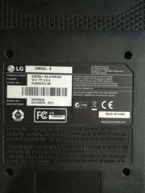 LG screen 20M35A +19V power supply