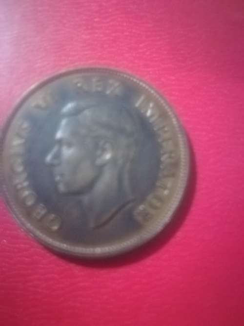 1947 penny unc/proof unused