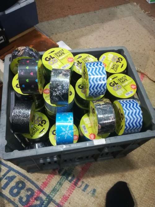 50 rolls of 10 meter duck tape all new