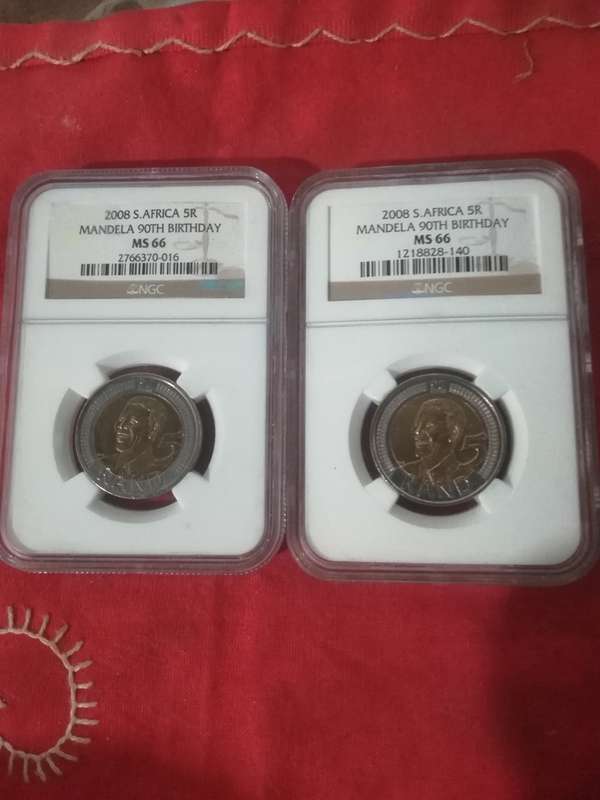 2008 mandela NGC MS66 ×2