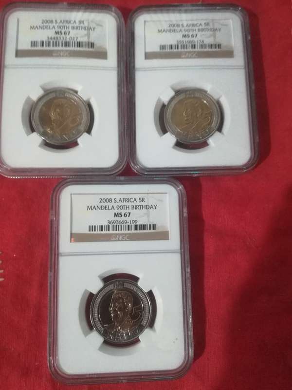 2008 mandela NGC MS67 ×3