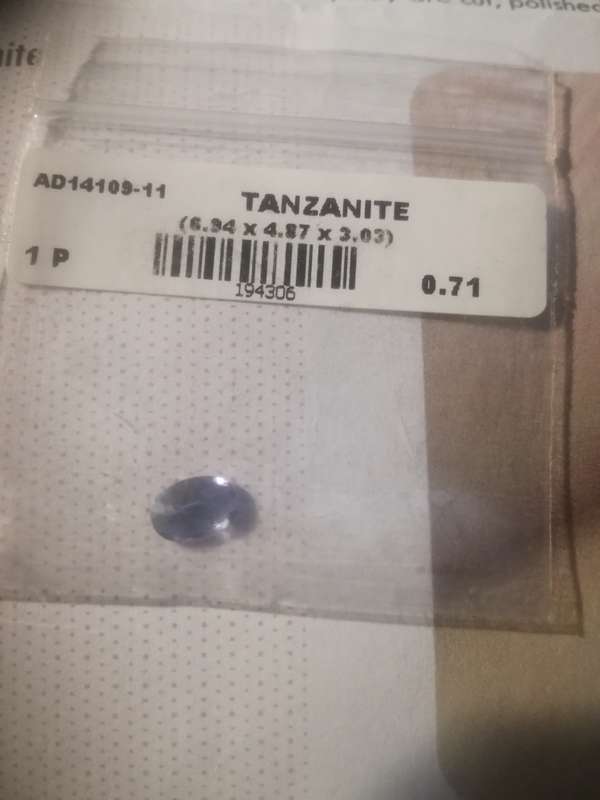 Tanzanite 0.71 ct GIA certificate