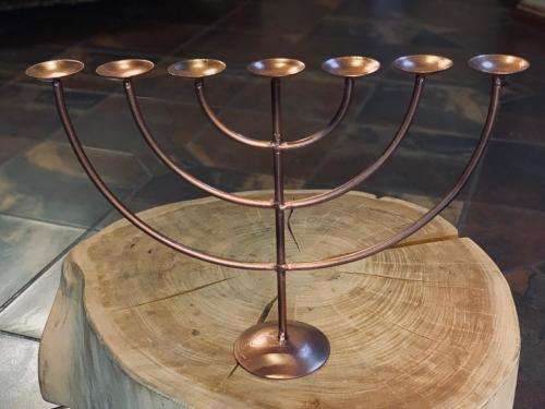 Menorah 26cm high 57cm wide 1.2kg