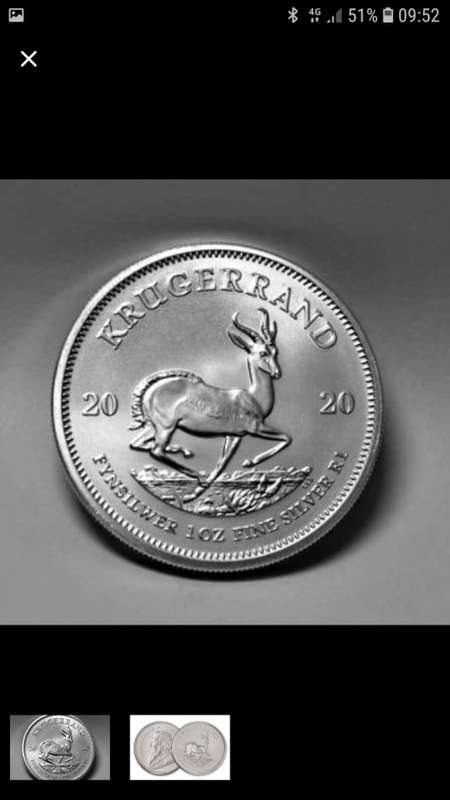 Silver 2020 krugerrands ×10