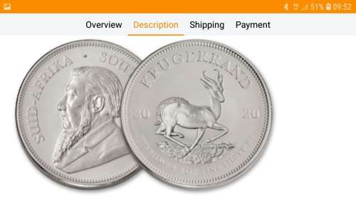 Silver 2020 krugerrands ×10