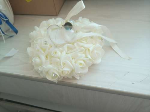 Bridal Ring pillow and bouquet combo