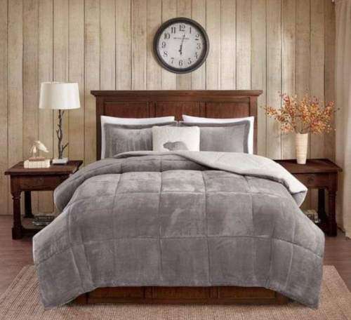 Fleece Comforter Grey