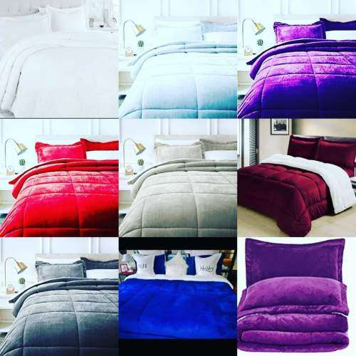 Fleece Wool Comforters Assorted