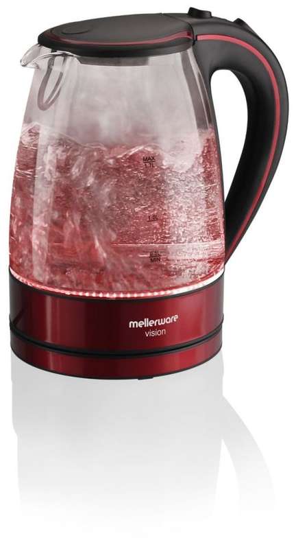 Mellerware - Vision ll Glass Kettle - Red