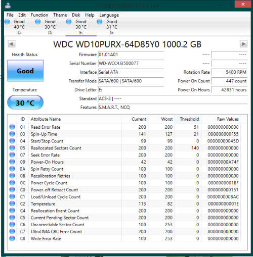 1TB Western Digital Purple 3.5` Hard Disk Drive