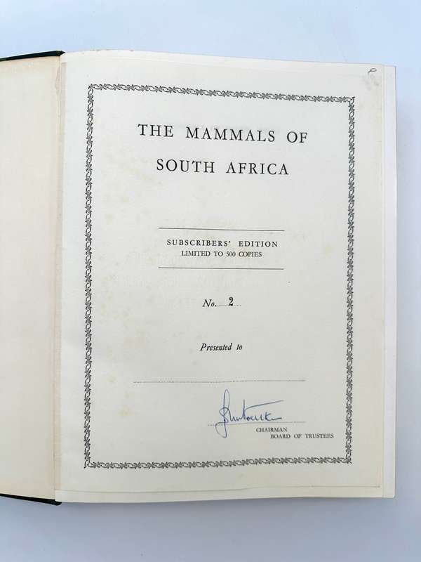 The Mammals of South Africa by Austin Roberts (Deluxe Edition)