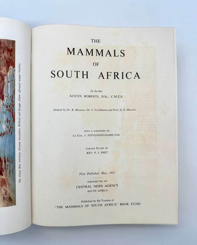The Mammals of South Africa by Austin Roberts (Deluxe Edition)