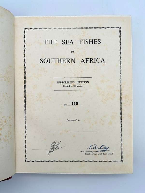 The Sea Fishes of Southern Africa by J.L.B Smith (Deluxe Edition)