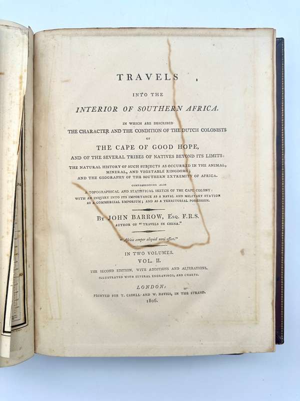 Travels into the Interior of Southern Africa by John Barrow