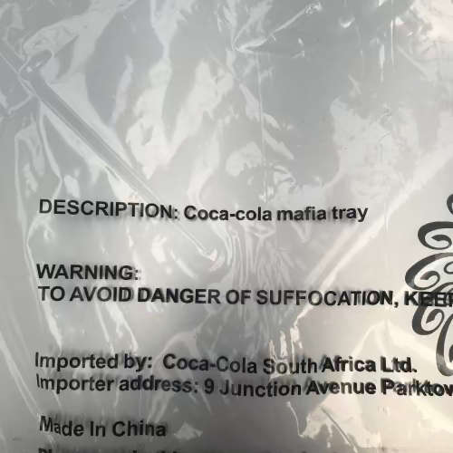 Coca Cola Mafia Tray