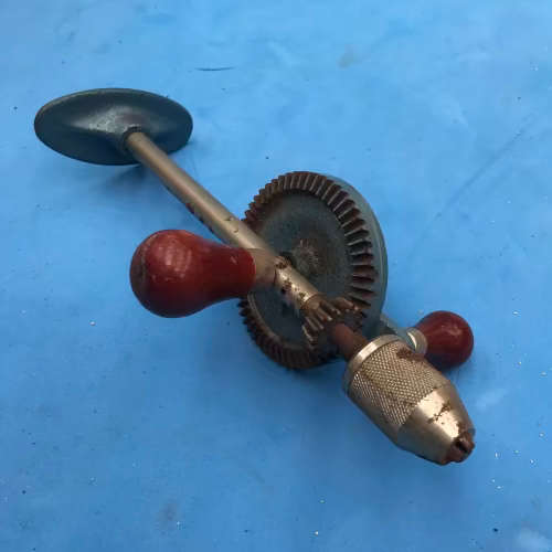 Hand crank drill vintage
