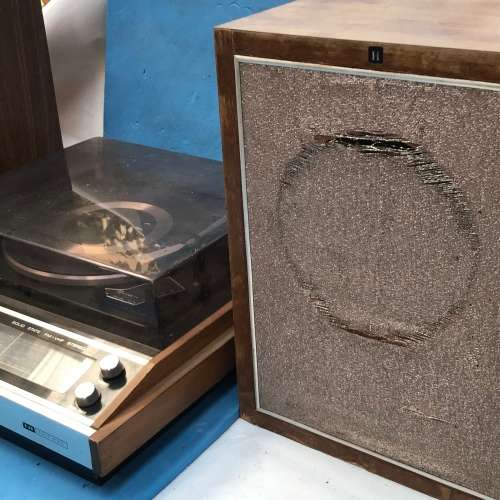 Record Player `GALLO` Hi fedelity S65 SOLID STATE with 15 records