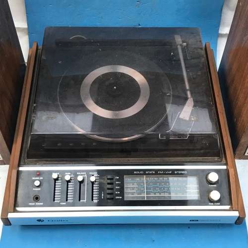 Record Player `GALLO` Hi fedelity S65 SOLID STATE with 15 records