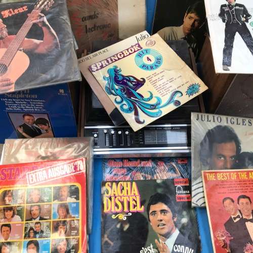 Record Player `GALLO` Hi fedelity S65 SOLID STATE with 15 records